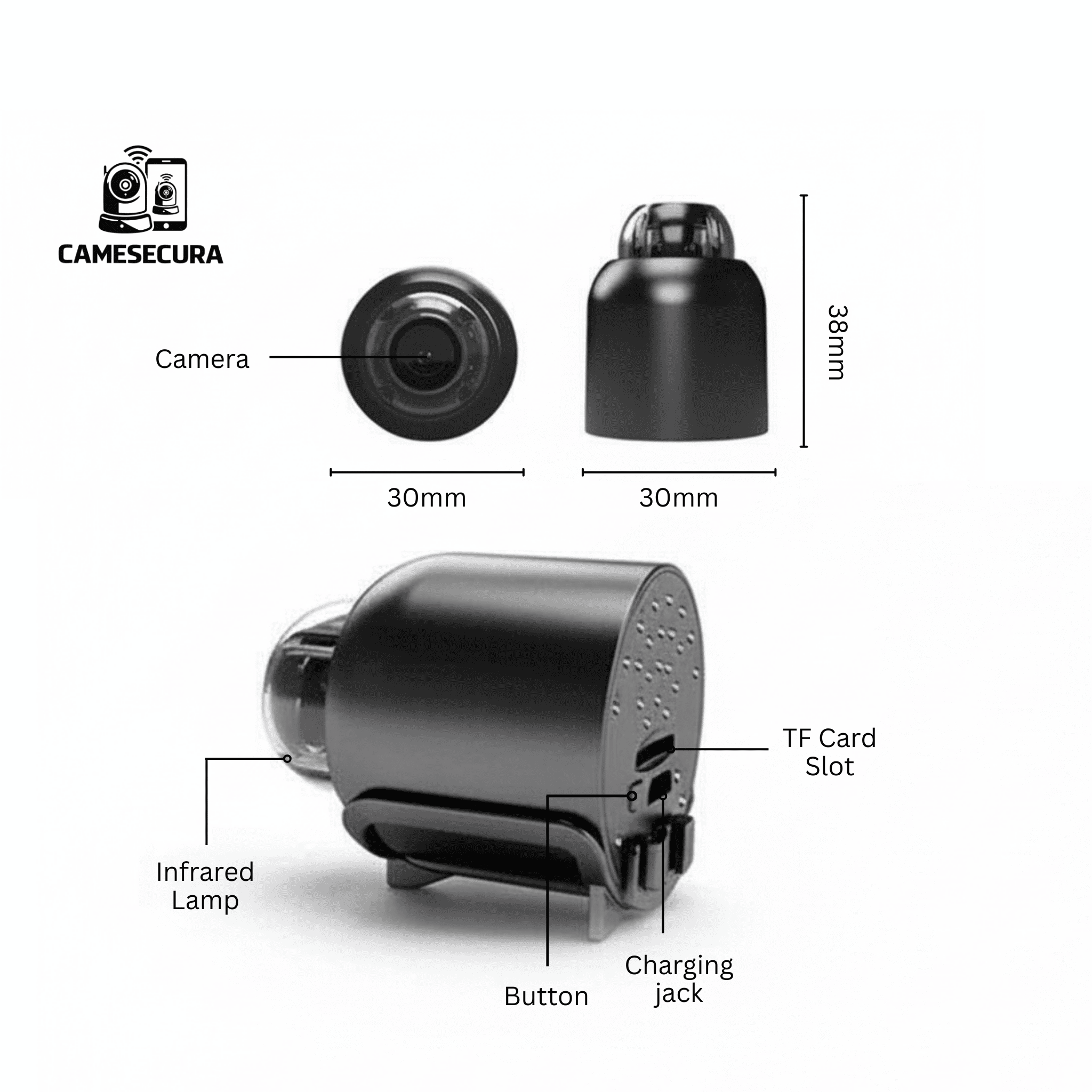 CameSecura Smart Micro Security Camera